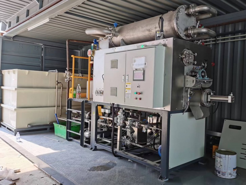 阿图什市某电脑接插件有限公司ZQ-JJ-3T蒸汽低温结晶蒸发设备清洗废水案例